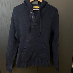 Vintage 2004 Ralph Lauren Rugby Hooded 100% Wool Sweater - Mens Size M